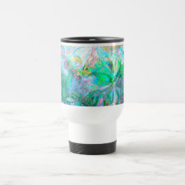 Pastel Floral Travel Mug –  Natuur Fantasy Reisbeker