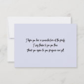 Pastel Floral Violet Vijf Petal Wilde Rozen Bedankkaart (Achterkant)