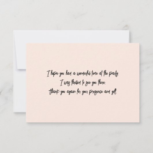 Pastel Floral Violet Vijf Petal Wilde Rozen Bedankkaart (Achterkant)