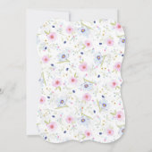 Pastel Floral Vrijgezellenfeest Kaart (Achterkant)