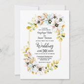 Pastel Floral Wedding Kaart (Voorkant)