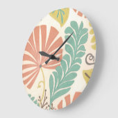 Pastel Floral-wijnstokken en bladeren op de achter Grote Klok (Hoek)