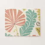 Pastel Floral-wijnstokken en bladeren op de achter Legpuzzel<br><div class="desc">Florale wijnstokken en bladeren in pastelkleuren zijn het onderwerp van dit stuk van Erica J. Vess. Het mengsel van pastels op de crèmeachtergrond helpt het schilderij eruit te zien zonder de zintuigen te overweldigen. Zet deze tropische print vandaag in je huis!</div>