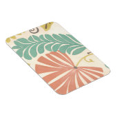 Pastel Floral-wijnstokken en bladeren op de achter Magneet (Rechterzijde)