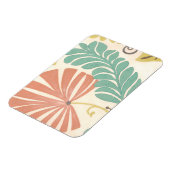 Pastel Floral-wijnstokken en bladeren op de achter Magneet (Linkerzijde)