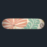 Pastel Floral-wijnstokken en bladeren op de achter Persoonlijk Skateboard<br><div class="desc">Florale wijnstokken en bladeren in pastelkleuren zijn het onderwerp van dit stuk van Erica J. Vess. Het mengsel van pastels op de crèmeachtergrond helpt het schilderij eruit te zien zonder de zintuigen te overweldigen. Zet deze tropische print vandaag in je huis!</div>