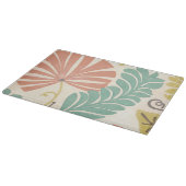 Pastel Floral-wijnstokken en bladeren op de achter Snijplank (Hoek)