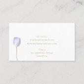 Pastel Floral Womens Elegant Designer Stylist Busi Visitekaartje (Achterkant)