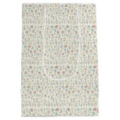 pastel floral wrapping paper. medium cadeauzakje (Achterkant)