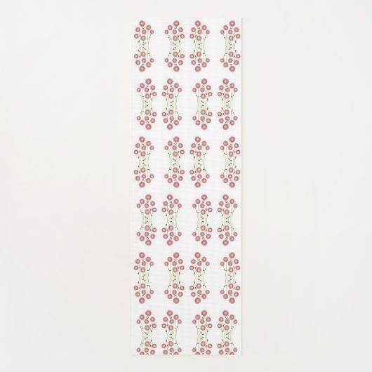 Pastel Floral  Yogamat (Voorkant)