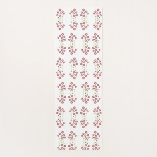Pastel Floral  Yogamat (Achterkant)