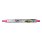 Pastel Floral Zwarte Inkt Pen (Voorkant)