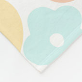 Pastel florale flacon fleece deken (Hoek)