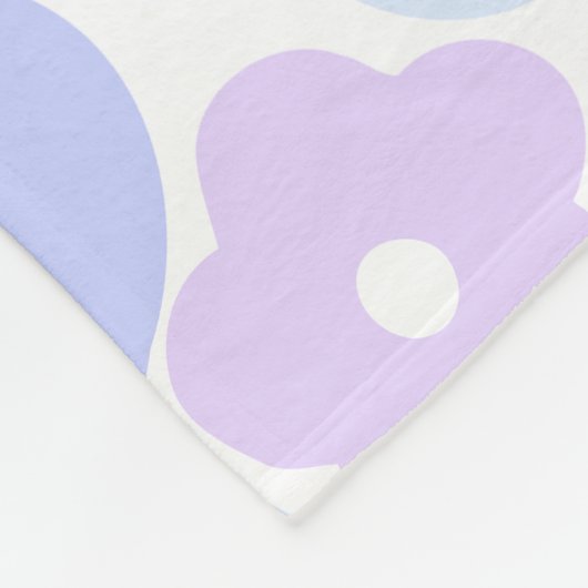 Pastel florale flacon fleece deken (Hoek)