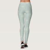 Pastel  Florale Leggings (Achterkant)