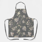 Pastel Florals All-Over Print Apron Schort (Voorkant)