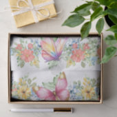 Pastel Florals & Butterflies Decoupage Paper Tissuepapier (Geschenk)