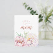 Pastel Florals houdt van je mam minimalistische pl (Staand voorkant)