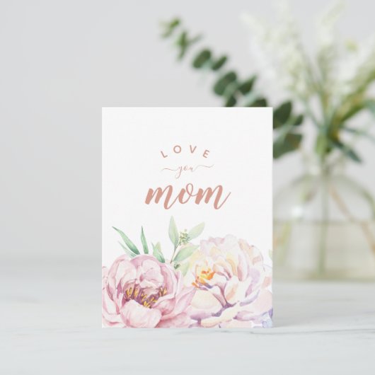 Pastel Florals houdt van je mam minimalistische pl (Staand voorkant)