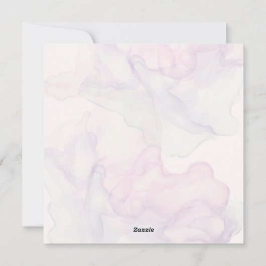 Pastel Florals houdt van je moeder Feestdagenkaart (Achterkant)