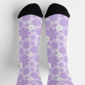 Pastel Florals Pattern LAVENDER Sokken (Top)