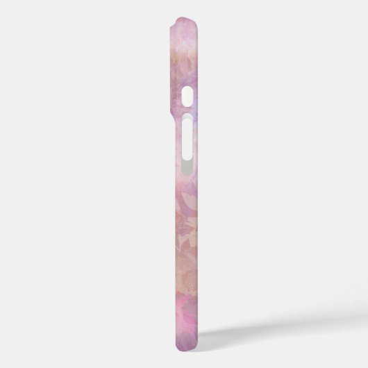 Pastel Florals With Chic Script Monogram Case-Mate iPhone Case (Achterkant / Links)