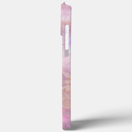 Pastel Florals With Chic Script Monogram Case-Mate iPhone Case (Achterkant / Links)