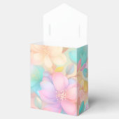 Pastel floreel patroon bedankdoosjes (Geopend)