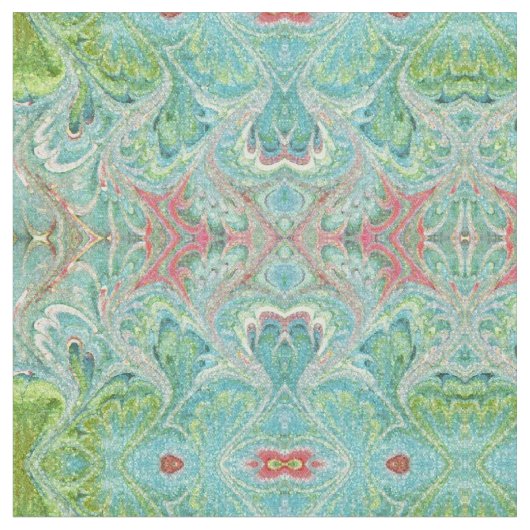Pastel Florentine Marbling Abstracte verbinding Stof (Close Up)