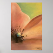 Pastel Flower Art Print | Soft Floral Wall Decor (Voorkant)