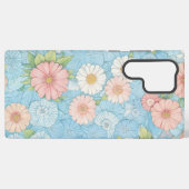 Pastel Flower Floral Pattern Phone Case Samsung Galaxy Hoesje (Achterkant horizontaal)