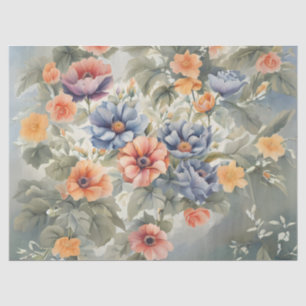 Pastel Flower Garden decoupage Tissuepapier