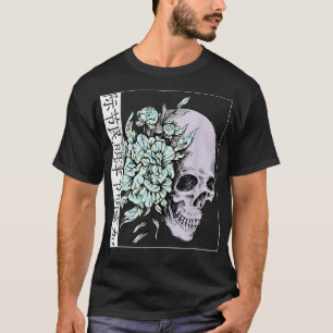 Pastel Flower I Skull I Aesthetic Art I Japanese A T-shirt