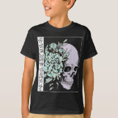 Pastel Flower I Skull I Aesthetic Art I Japanese A T-shirt (Voorkant)