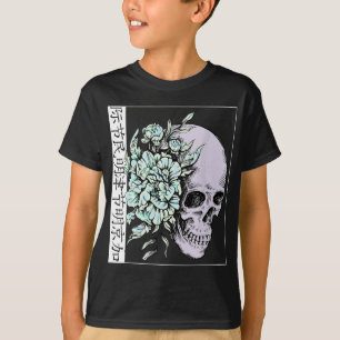 Pastel Flower I Skull I Aesthetic Art I Japanese A T-shirt