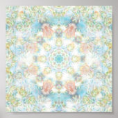 Pastel Flower Mandala Poster (Voorkant)