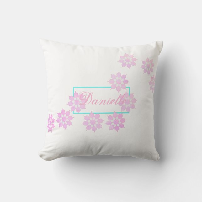 Pastel Flower Petals Danielle Cushion Sierkussen (Voorkant)