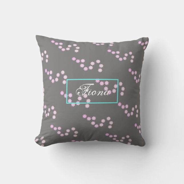 Pastel Flower Petals Fiona Cushion Sierkussen (Voorkant)