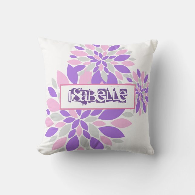 Pastel Flower Petals Isabelle Cushion Sierkussen (Voorkant)