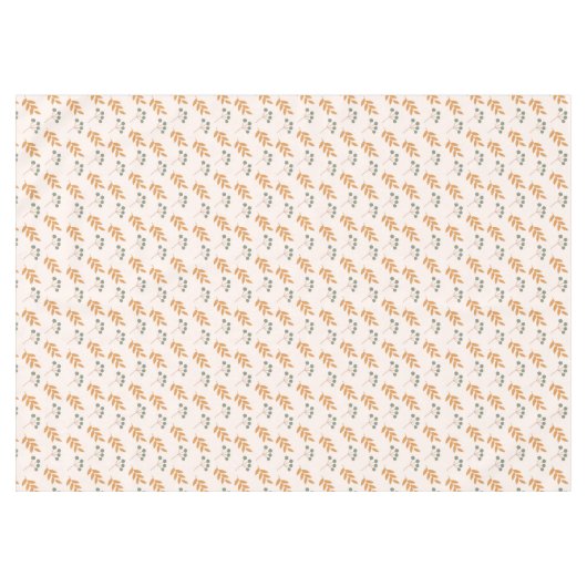 Pastel Flower Tablecloth 70s Brown Boho Accent Tafelkleed (Voorkant (Horizontaal))