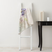 *~* Pastel Flowers AR26 Classic Modern Romantic Sherpa Deken (In situ)