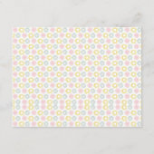 Pastel Flowers Baby shower Luier Raffle Tickets Informatiekaartje (Achterkant)