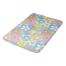 Pastel Flowers Bathroom Mat - Mix & Match Design