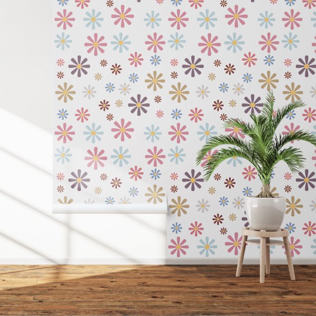 Pastel Flowers Behang (Pastel Flowers Wallpaper)