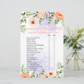 Pastel Flowers Birthday Ever of Nooit Game (Staand voorkant)