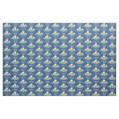 Pastel Flowers Blue Afstuderen Class of Pattern Stof (Yard (91,4 cm))