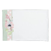 Pastel Flowers en Butterlies Pillow Hoesje Kussensloop (Voorkant)