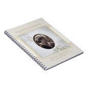 Pastel  Flowers Funeral Memorial Guest Book Notitieboek (Rechterzijde)