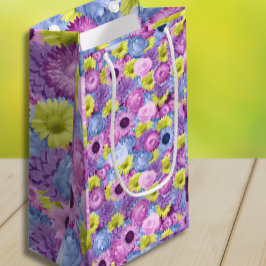 Pastel Flowers Gift Bag Klein Cadeauzakje