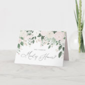 Pastel Flowers Glitter Maid of Honor proposal Kaart (Voorkant)